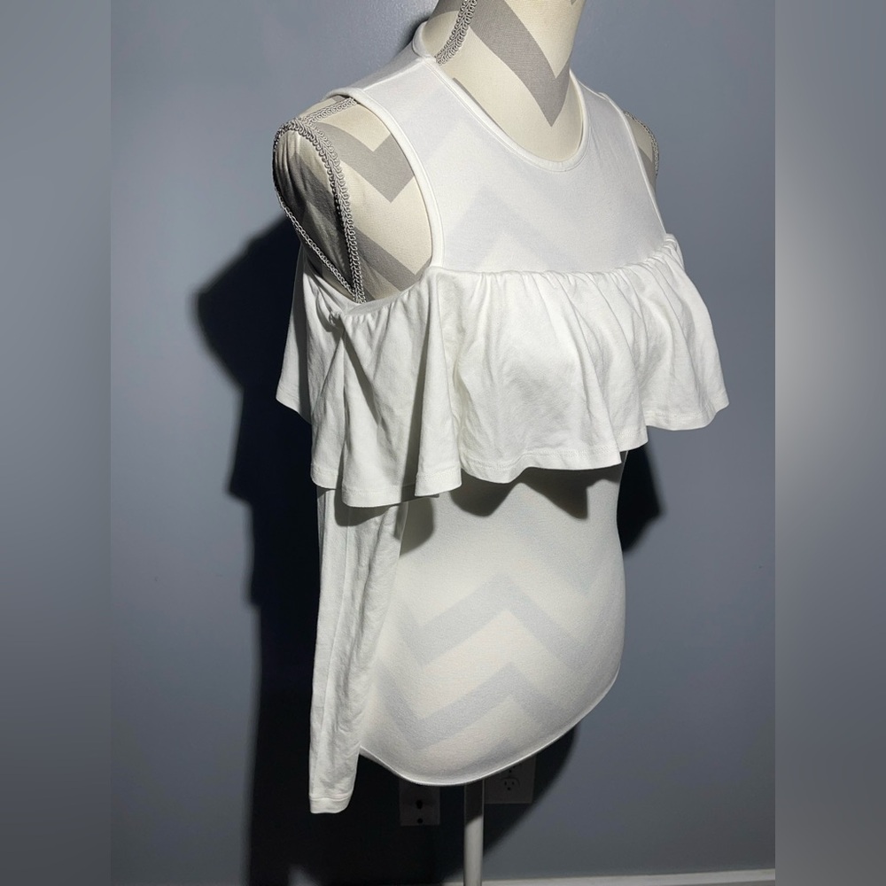 ASOS White Ruffle Tank Top - Picture 6 of 12